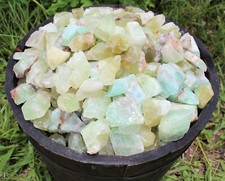 2 lb Green Calcite Rough Natural Stones - 'A' Grade Raw Crystals Bulk Lot