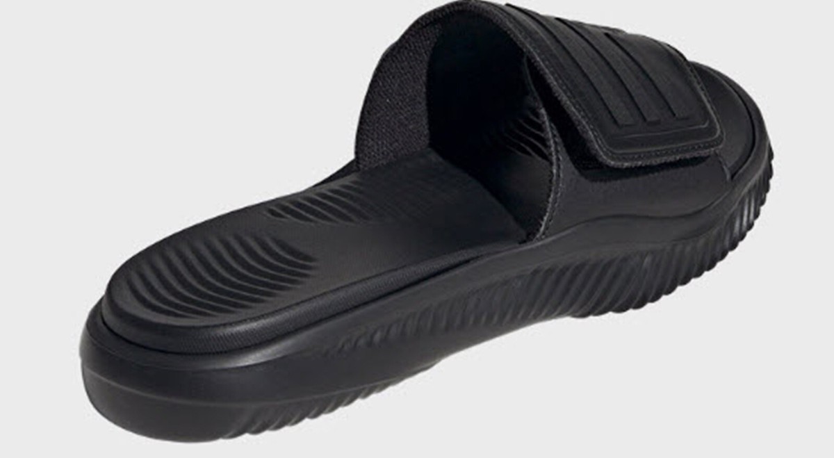 Adidas Men Alpha Response Slide Slipper Black Shoes Beach  display picture 3