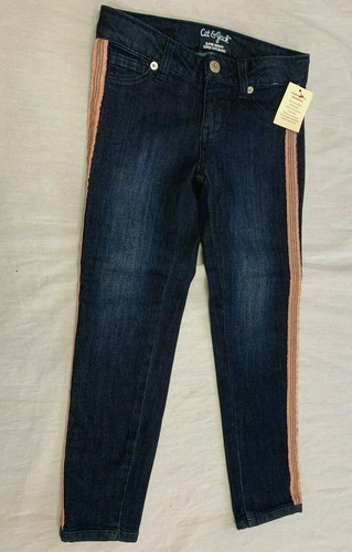 NEU MIT ETIKETT CAT JACK MÄDCHEN SUPER SKINNY STRETCH JEANS GRÖSSE 7