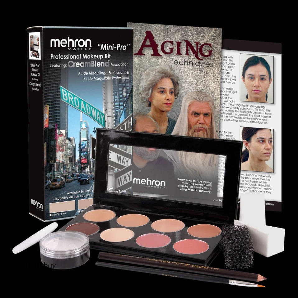 Kit de Maquillaje Profesional Mehron Mini-Pro_ Crema Estudiante Escenario Teatral - ¡Elige!! Foto 2 de 4