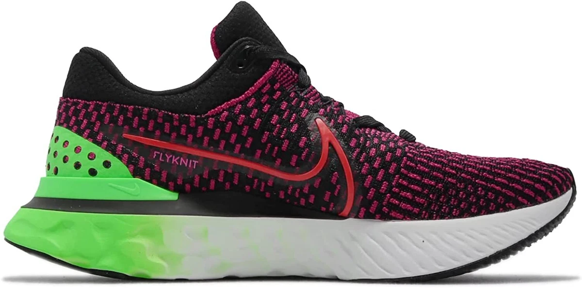 Nike React Infinity Run FK 3 White Black Red Mens US 9 14 Running