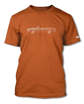 1969 Ford Torino GT Convertible Stripes T-Shirt - Men  American Cotton 14 Colors