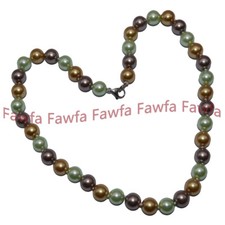 Charming 8/10/12mm Mix Color South Sea Shell Pearl Round Beads Necklace 16-58"