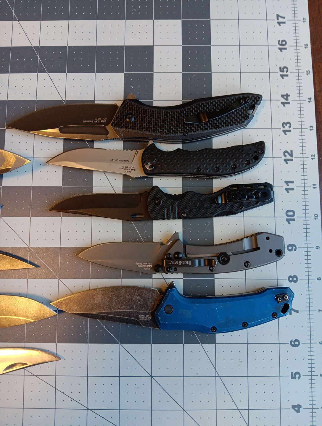 Lot 10 Kershaw Assisted & Folding Pocket hunting knifes Fishing TSA SOG