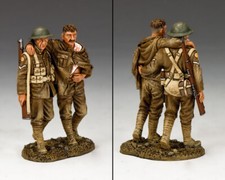 KING  COUNTRY FIRST WAR FW165 WW1 BRITISH WALKING WOUNDED SET MIB