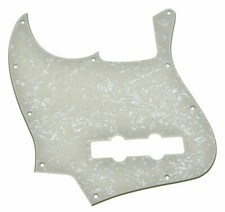 NEW PICKGUARD Jazz Bass - LH - Gaucher - aged pearl white - JBass standard 