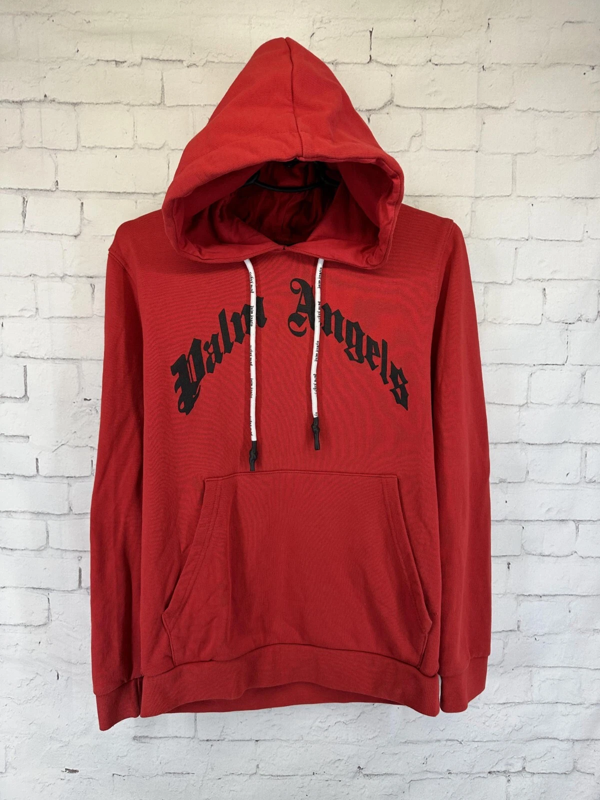 PALM ANGELS DONNA FELPA CON CAPPUCCIO MAGLIONE FELPA ORIGINALE TAGLIA L