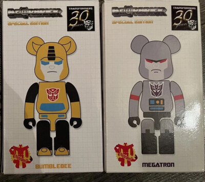 Genuine Takara Tomy Transformer G1 BEARBRICK BUMBLEBEE+MEGATRON BE
