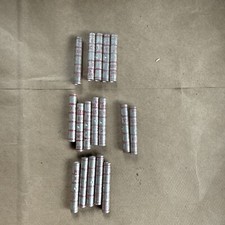 Lot Of 17 Burndy Y58c Crimp Sleeve 8 Str Red