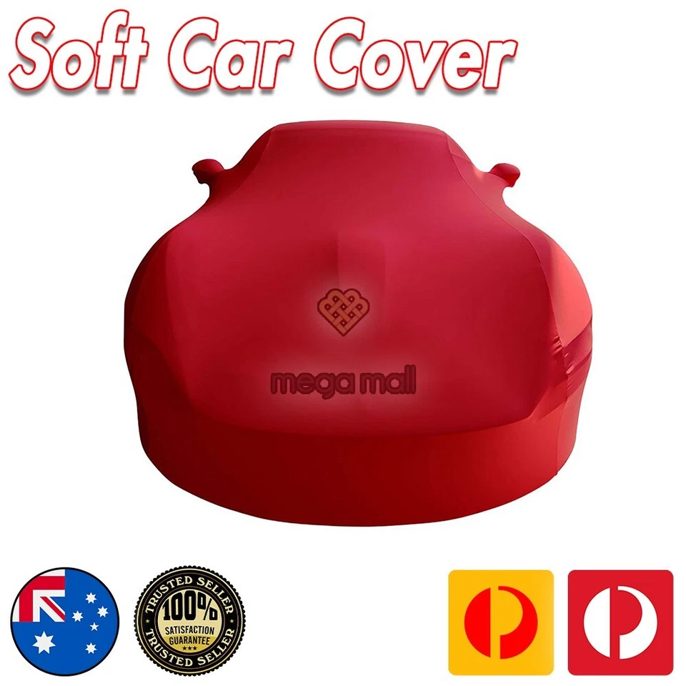 Red Car Cover For Mitsubishi LANCER EVO Evolution 3 5 6 7 8 9 X Non Scratch — 第 3/4 张图片