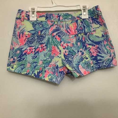 Pantalones Cortos Lilly Pulitzer Callahan Elastizados 5" Mujer 00 Mermaid Cove Preppy - Imagen 17 de 21