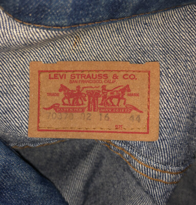 ジユンネイビーM LEVI's DENIM JACKET jean BLUE 70370 button SIZE 44 | eBay