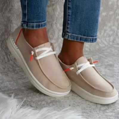 Hey Dude Wendy Rise Chambray Sandshell Shoes NEW Size 9 Womens | eBay