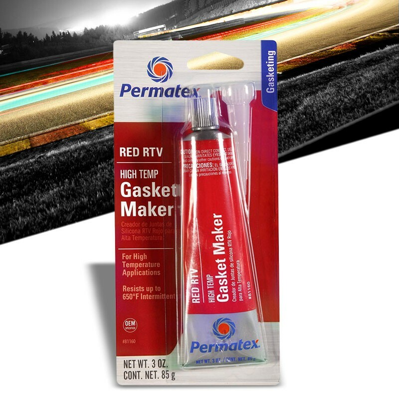 Permatex 81160 HighTemp Red RTV Silicone Gasket Maker For Valve covers