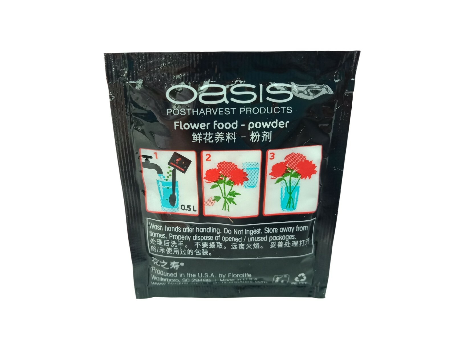 70 x 3.5g Floralife Oasis Universal Flower Food Sachets Clear eBay