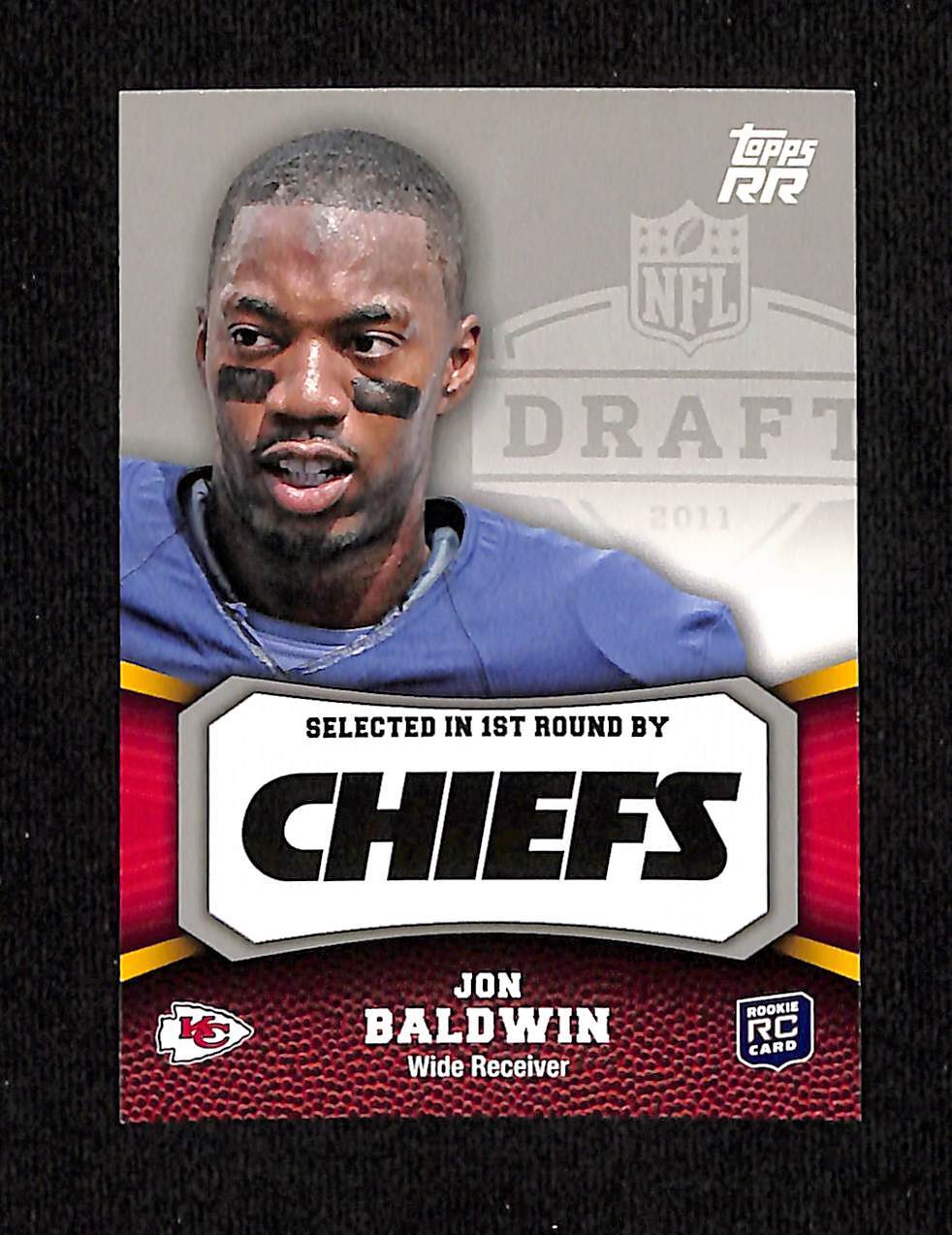 Jon Baldwin Topps Rising Rookies Card #115; Pitt Panthers, Kansas City Chiefs