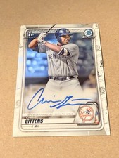 Chris Gittens 2020 Bowman Chrome 1st Prospect Auto #CPA-CG Yankees