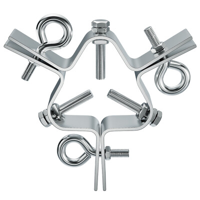 Adjustable 3 Way Down Antenna Guy Wire Ring, Guy Wire Clamp up to 2-1/4'' Mast
