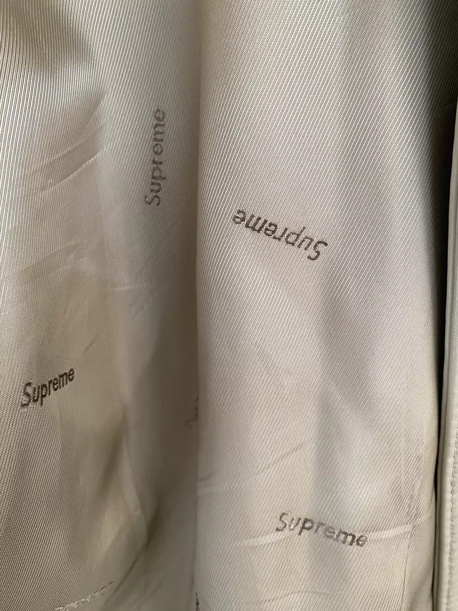 Supreme Schott NY Leather Work Jacket SS22 Beige XL Authentic