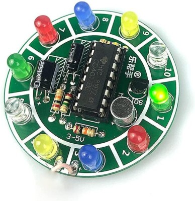 2 Sets Shake Electronic Lucky Turntable DIY Kit Multi-Color Flowing Water  Lamp | eBay