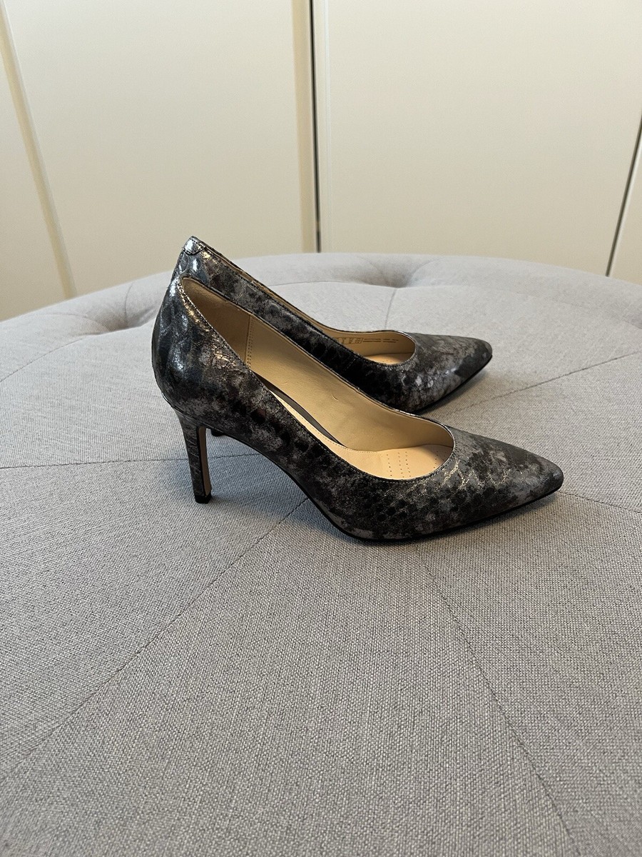 Clarks Narrative Dinah Keer Metallic/pewter Snakeskin 80mm