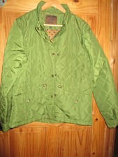 Ladies Green Quilted Coat Size 16 Target Dry New