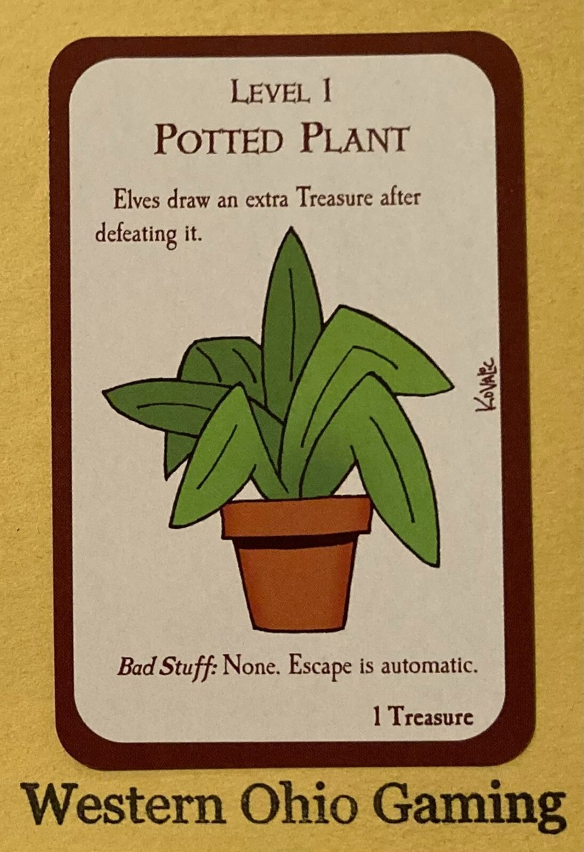 Munchkin Level 1 Potted Plant Card USED Steve Jackson Games | eBay