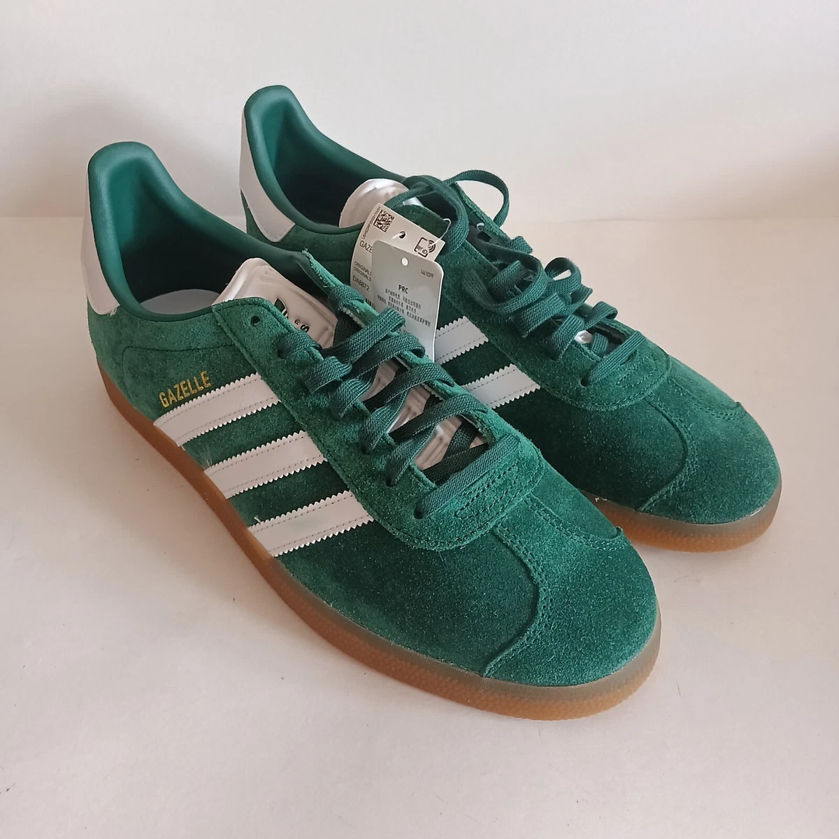 Adidas gazelle clearance green size 10