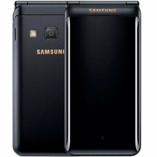 Teléfono Samsung Galaxy Folder 2 G1650 16 GB Desbloqueado Doble SIM Abatible CAJA ABIERTA Negro