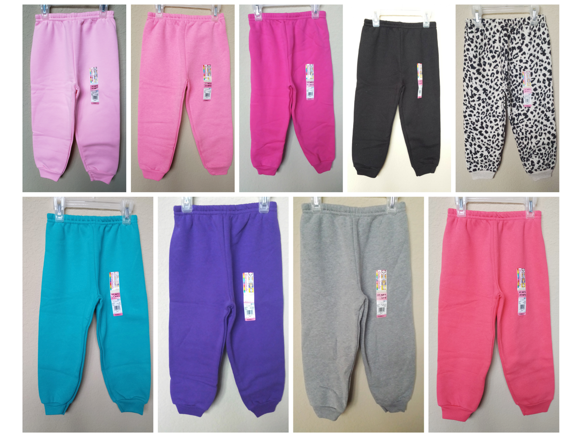 *NWT- GARANIMALS BABY TODDLER GIRL'S FLEECE SWEAT PANTS 12M 5T