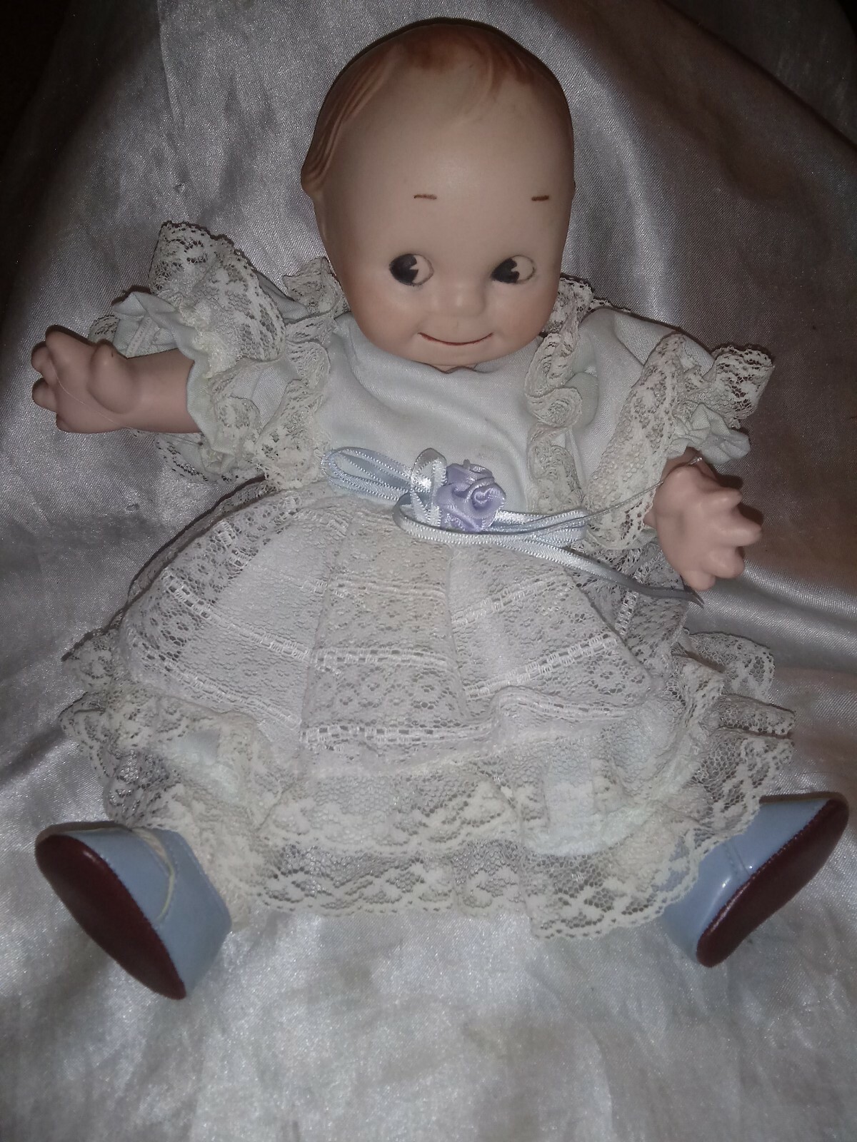 POUPEES début XXe. Anciennes KEWPIE dolls Rose O'Neill en BISCUIT. Bébés jumeaux
