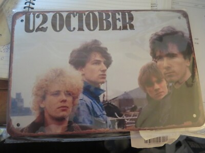 U2 october METAL TIN SIGN man cave 30 by 20 cm | eBay Australia