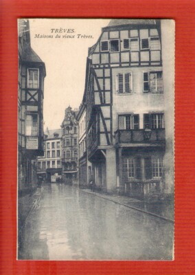Carte Vintage De Trèves 1953 – Allemagne – Reproduction Décor Mur – Style Rétro, Prêt à Accrocher