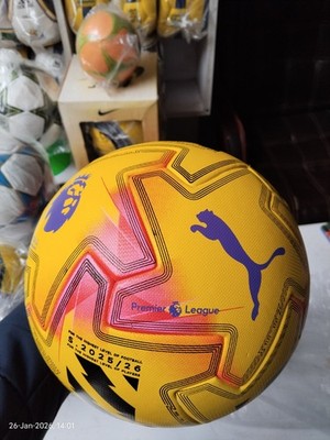 PUMA Premier League 2025/26 Winter Replica Football - Yellow/Purple - Size 5