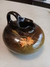 Antique WELLER LOUWELSA HAND PAINTED SMALL EWER VASE FLOWER