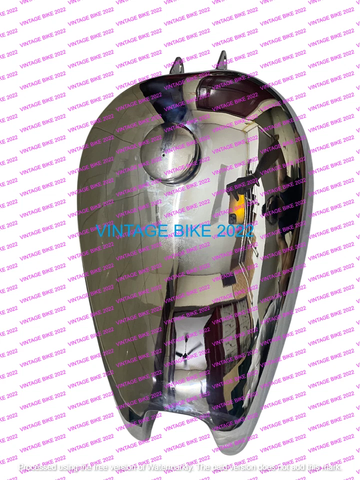 BSA B31 B32 B33 B34 ÉMBOLO RÍGIDO CROMO TANQUE GASOLINA + TAPA GRIFO/APTO PARA Foto 3 de 4