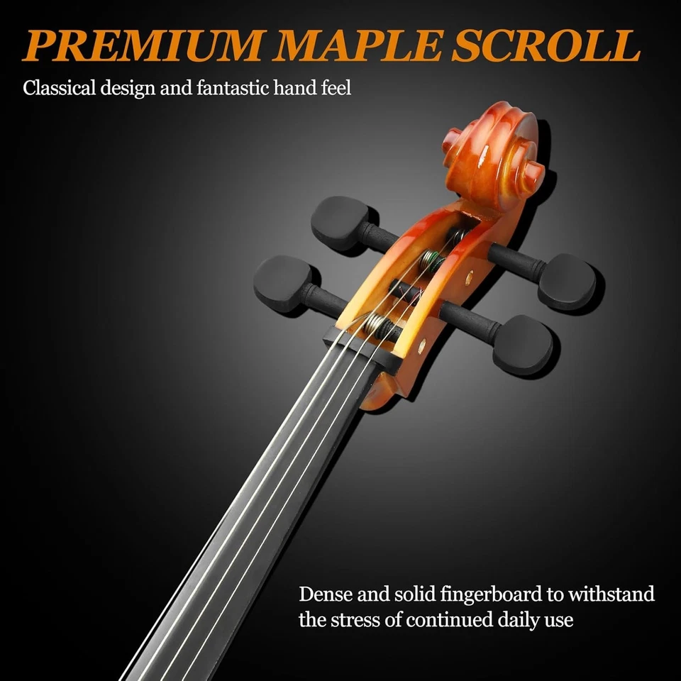 Ktaxon 3/4 violonchelo, juego de violonchelo acústico para principiantes con bolsa portátil, arco, Rosi Foto 2 de 4