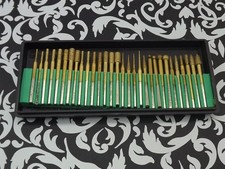 NUMBER ONE SELLER 30-PIECE diamond burr set 1/8" shank shapes Medium TITANIUM