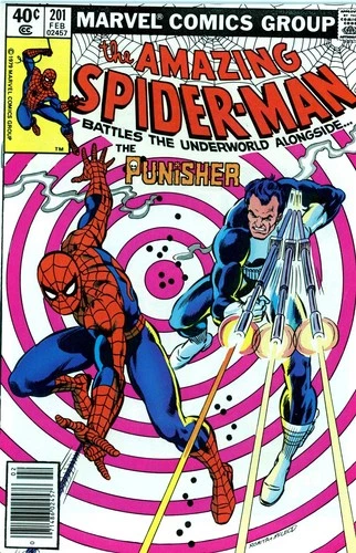 AMAZING SPIDER-MAN #201 NM-WP NEWSSTAND VERSION BronzeAge MARVEL 1980! GLOSSY!