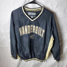 Colosseum Athletics Pullover Men's M Black Vanderbilt Commodores Windbreaker