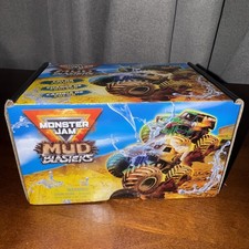 Monster Jam Mud Blasters 2 Pk Grave Digger And Megalodon Color Change Trucks New