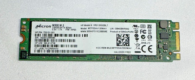 753151-001 HP 120GB SATA 6Gb/s 2280 MLC M.2 Solid State Drive, Tested