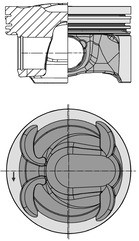 KOLBENSCHMIDT 40315600 Piston for FORD,LAND ROVER,VOLVO
