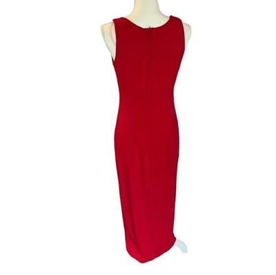 Vintage 90s Red Cropped Blazer Maxi Dress DJ & Co By Dawn Joy | eBay