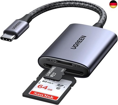 UGREEN USB C 170MB/S Kartenleser SD Micro SD Card Reader Typ C Kartenlesegerät 