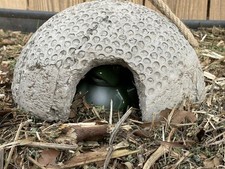 Toad House / Decorative Cover For Extension Board Hypertufa Cement Handmade New