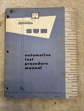 1952 Sun Automotive Test Procedure Manual Six And 12 V Electrical System 1952 Sun Automotive Test Procedure Manual Six And 12 V Electrical System