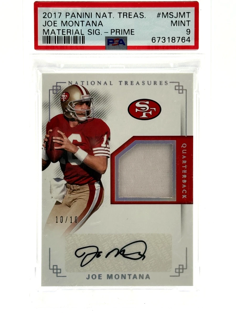Joe Montana 10 Graded Football Sports Trading Cards & Accessories