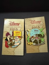 Disney Trading Pin 2015 Chase Visa Captain Hook Mr. Smee Tinker Bell Pins