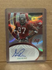 2025 Revolution Football Simeon Rice Infinite Autograph /25 Buccaneers